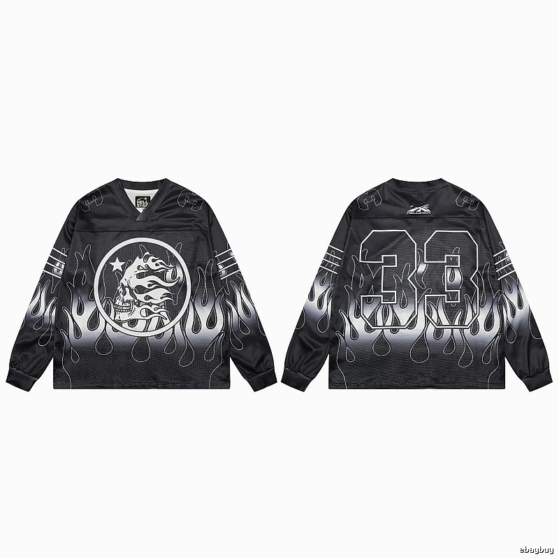 Hellstar Skull Flame High Street Black Jersey