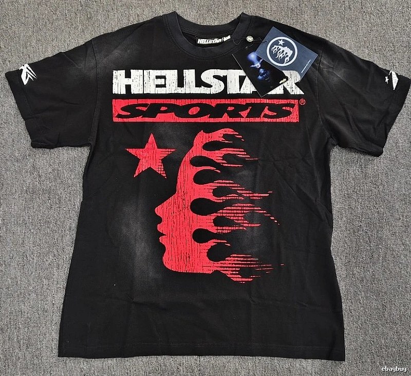Hellstar Sports Street Style Black Short-sleeve T-shirt