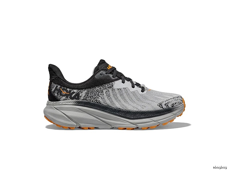 HOKA Racing Grey-Black Sports Running Shoes