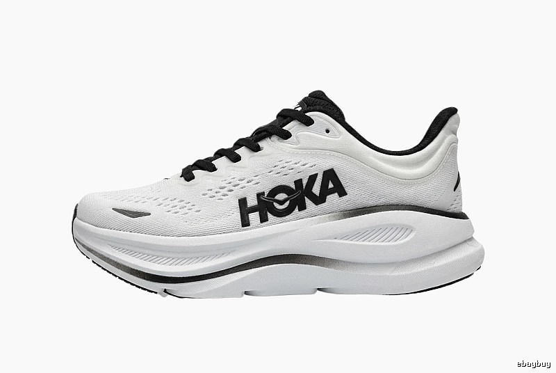 HOKA trendy brand black and white sports shoes