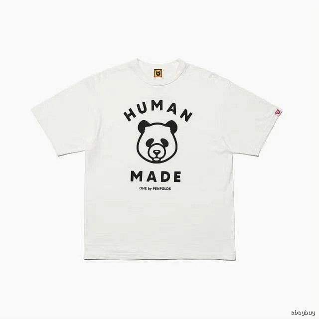 HUMAN MADE Panda Print Japanese Streetwear White Short Sleeve T-Shirt