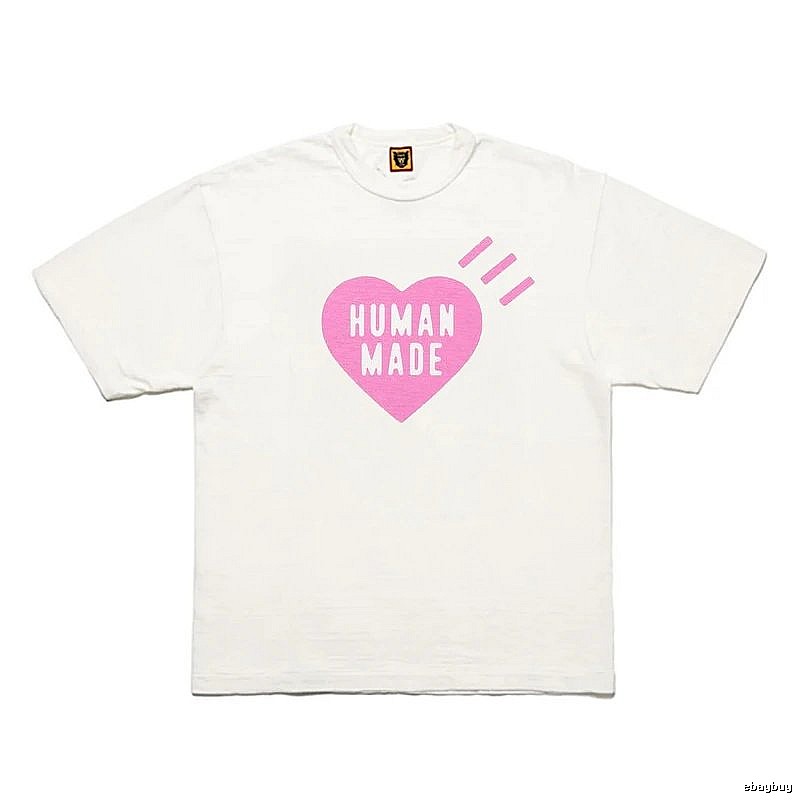 Human Made Patterned Heart logo T-shirt Black Green Human with Polished Detail