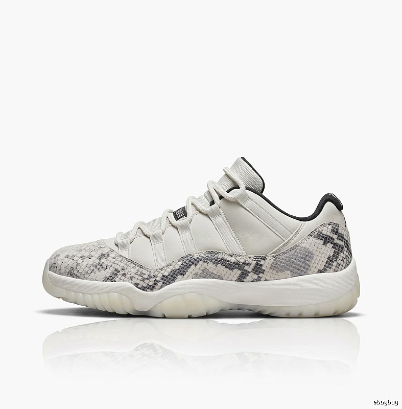 Jordan 11 Snake Print Fashionable Athletic Shoes
