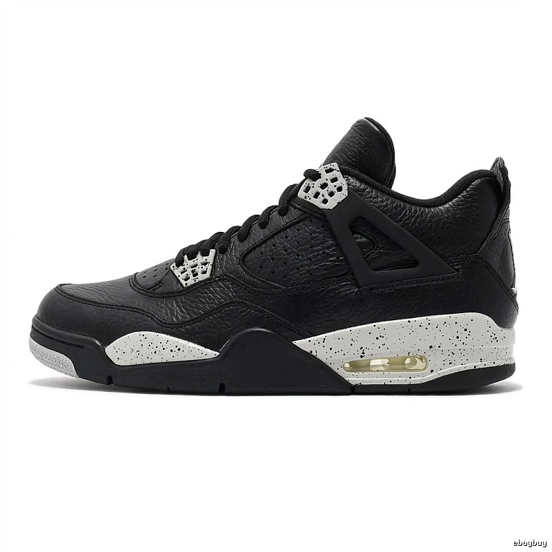 Jordan 4 Generation Black and White Trendy Cool Sports Shoes