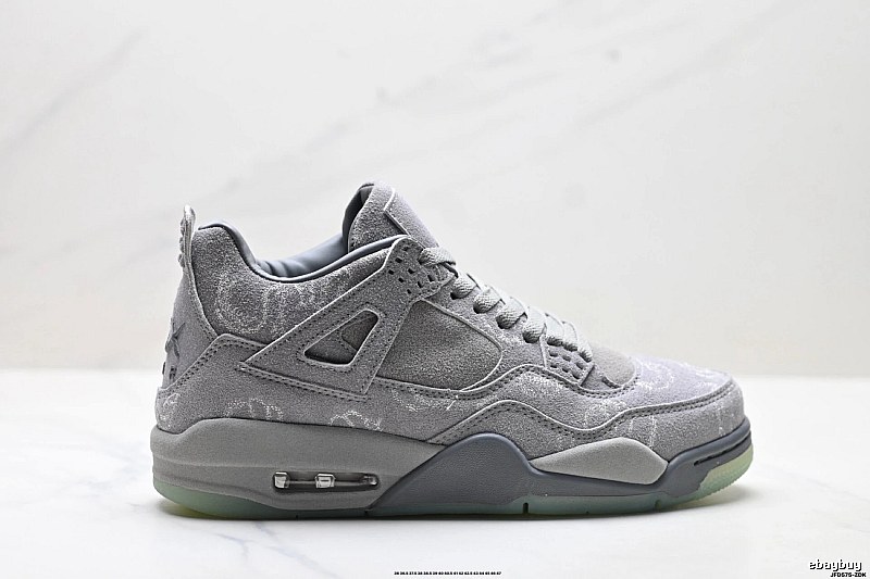 Jordan 4 Retro Style Grey Shoes