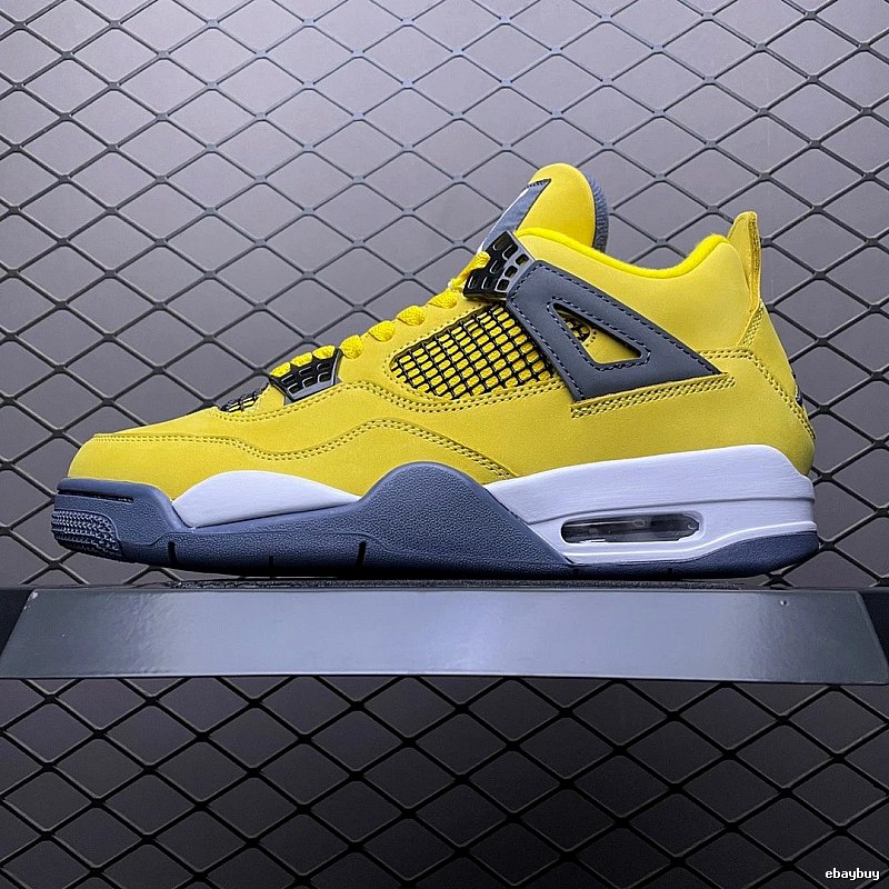 Jordan Basketball High-Tops with Statement Heel in Yellow and Gray