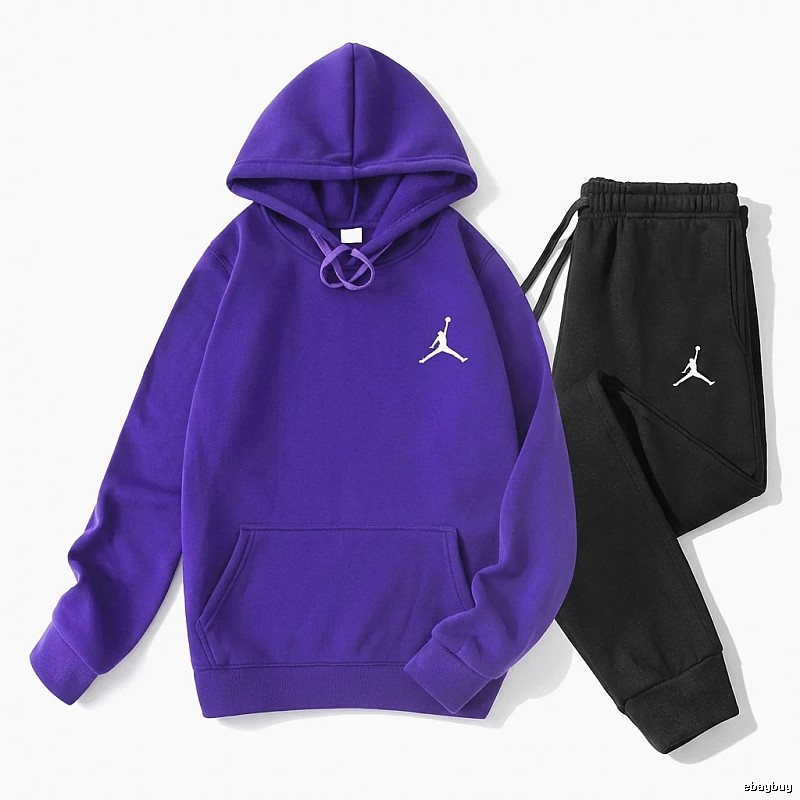 Jordan sporty purple and black suit