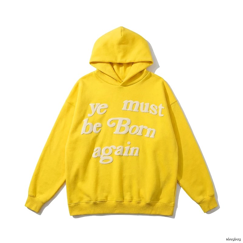 Kanye series retro yellow hoodie