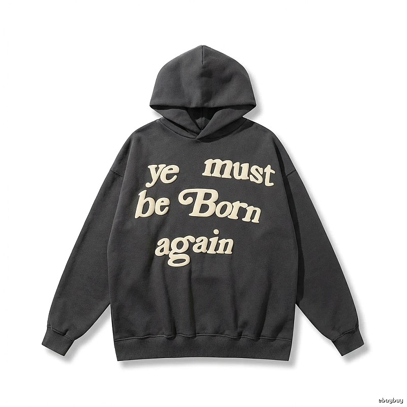 Kanye's retro-style black hoodie