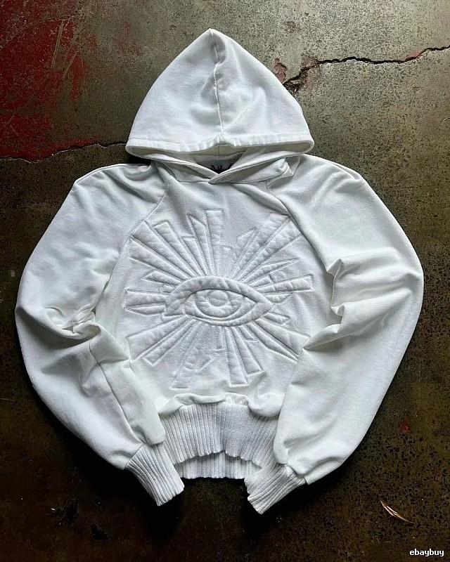Kapital Casual Eye graphic hoodie Black Raised Eye for Streetwear Looks
