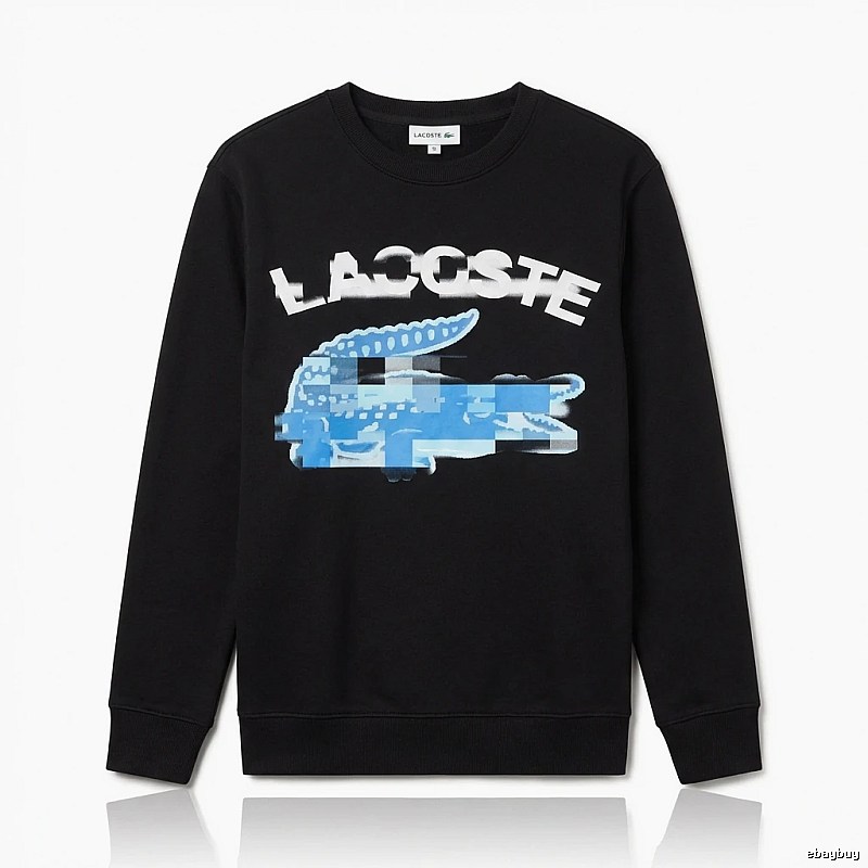 Lacoste trendy and cool style black sweatshirt