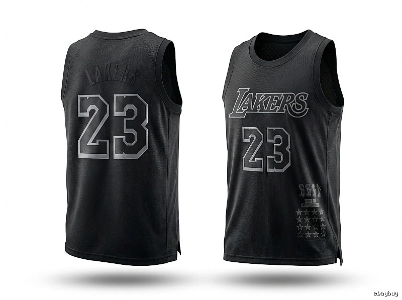 LBJ Lakers style black vest