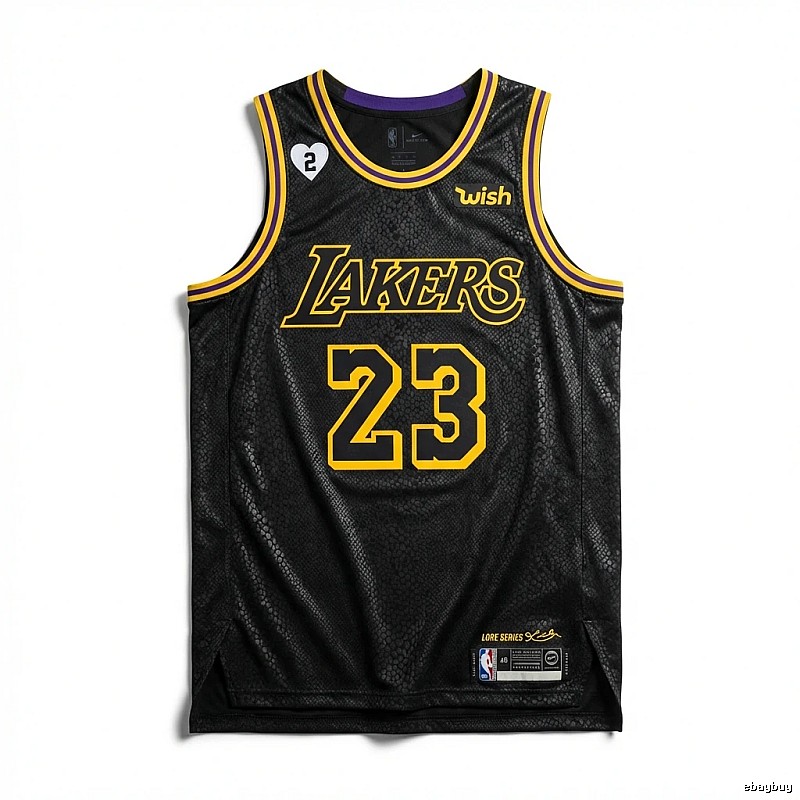 LBJ Lakers Wind Black Jersey