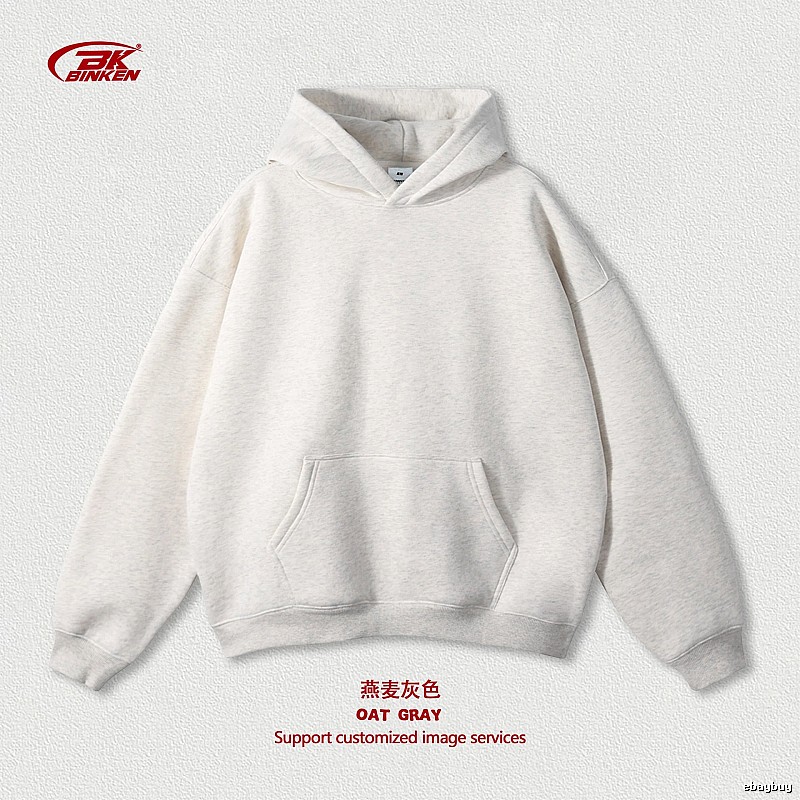 Lightweight Pullover hoodie Navy Blank Kangaroo for Trend Styling