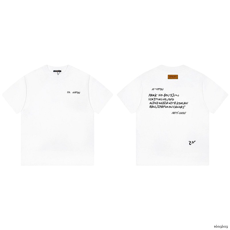 Louis Vuitton Co-branded Graffiti Style White T-Shirt