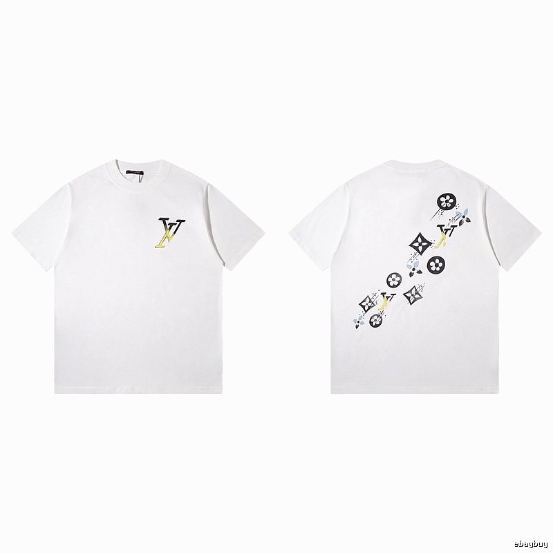 Louis Vuitton Monogram Trendy Style White T-Shirt
