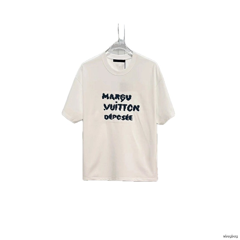 Louis Vuitton Trendy Style Embroidered White T-Shirt