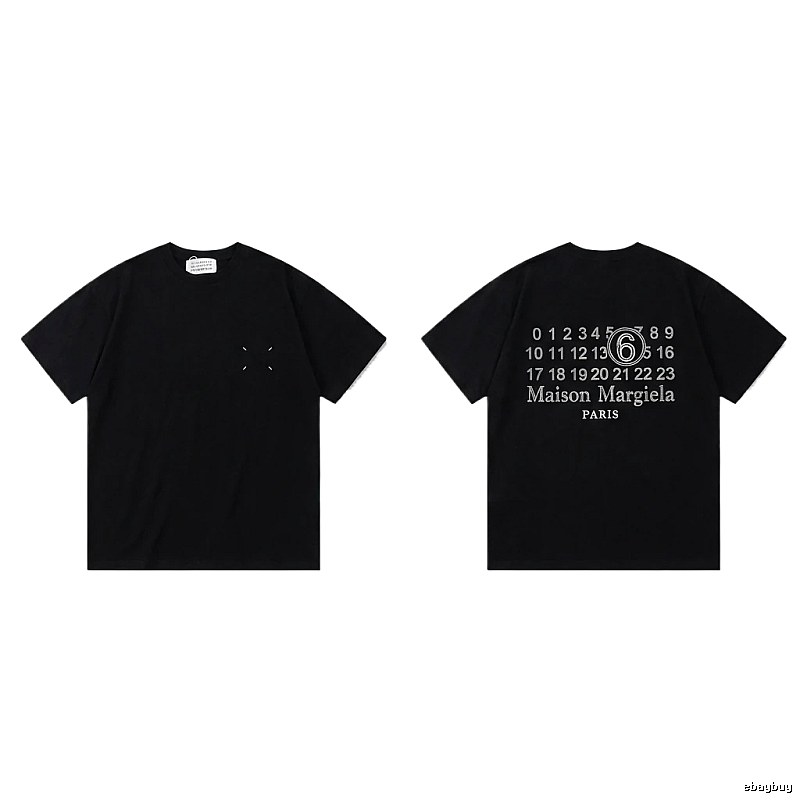 Maison Margiela black T-shirt with digital printing