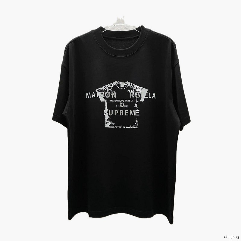 Maison Margiela Co-branded Street-style Black T-Shirt