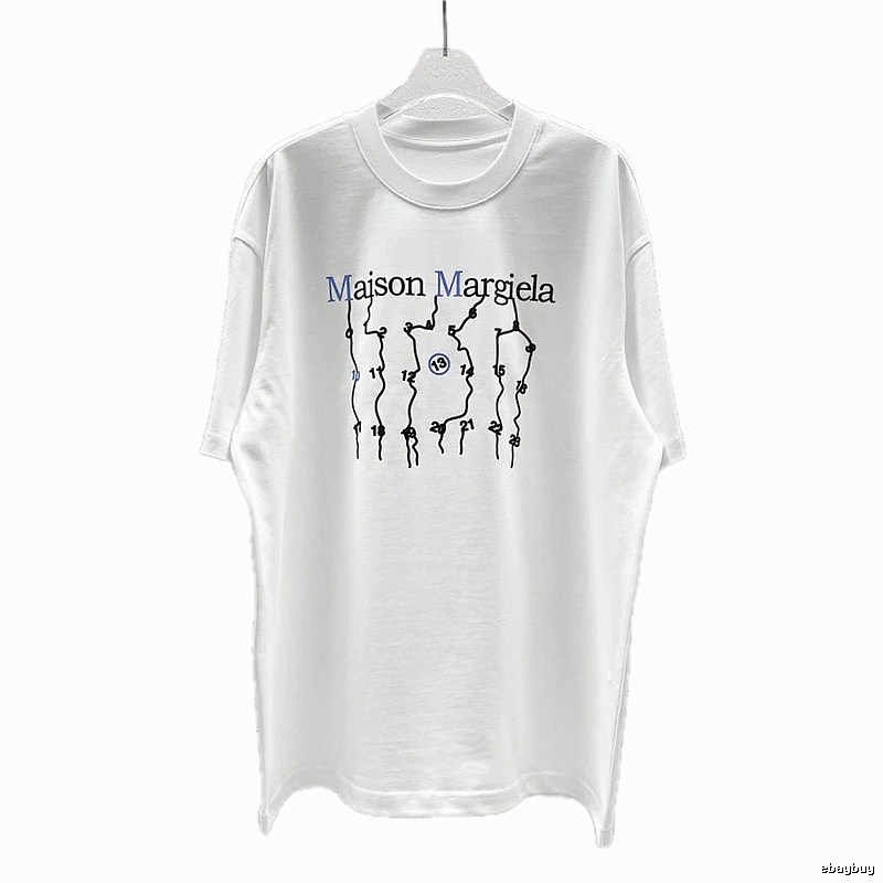 Maison Margiela Digital Trendy Cool Style White T-Shirt