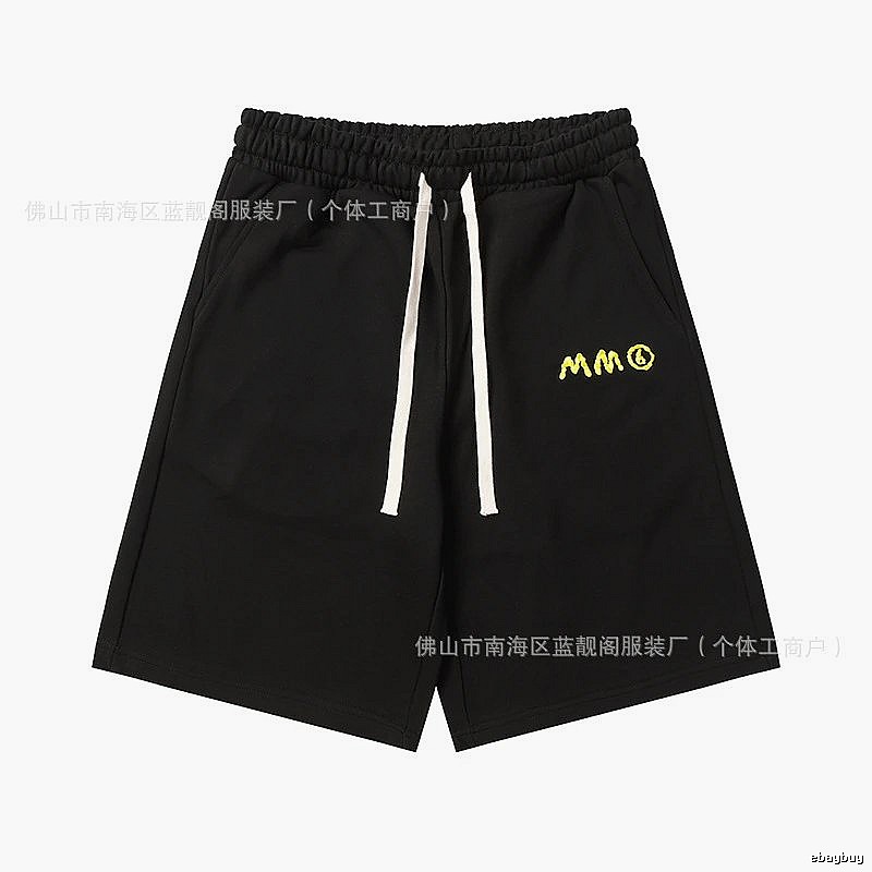Maison Margiela minimalist style black shorts