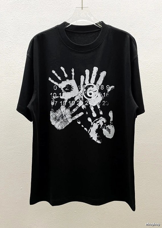 Maison Margiela MM6 Street Style Black T-Shirt
