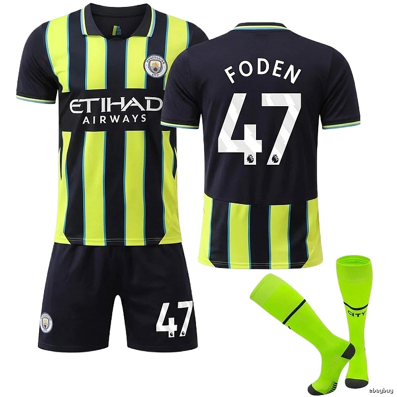 Manchester City Foden series sporty black and yellow jersey