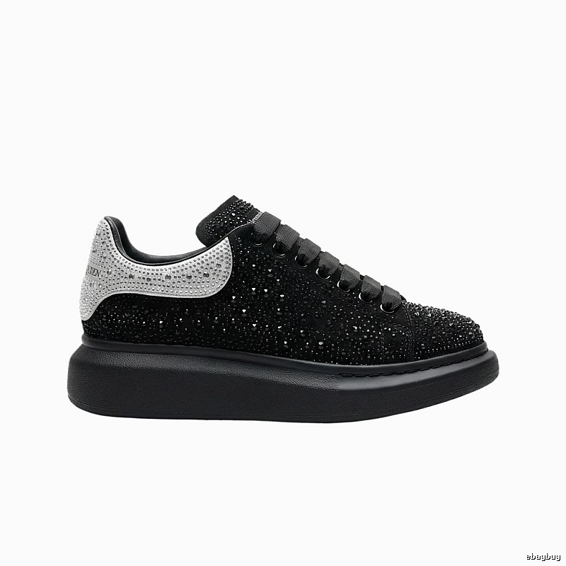 McQueen Thick-soled Trendy and Cool Black Shoes