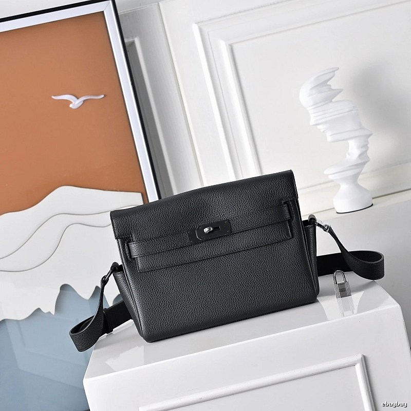 Messenger Bag by Hermes with Black Leather Messenger