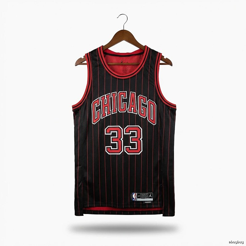 Michael Jordan retro black and red jersey