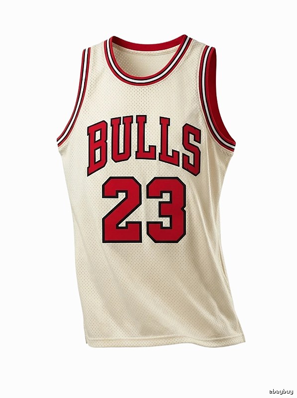 Michael Jordan retro-style off-white jersey