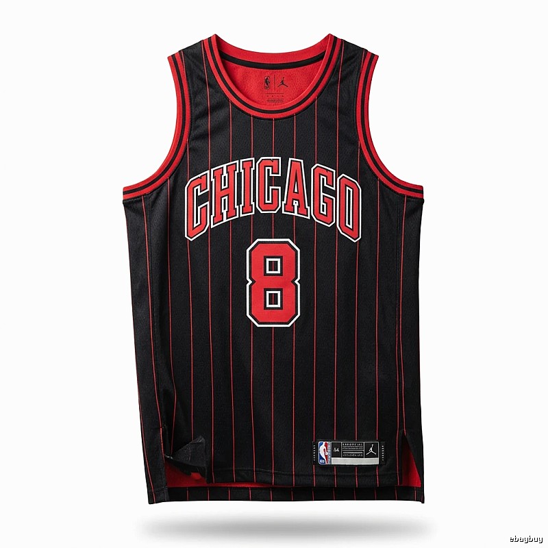 Michael Jordan striped jersey