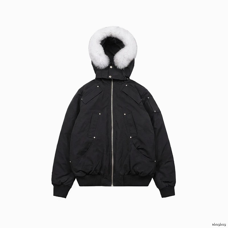 Michael Kors black utility-style down jacket