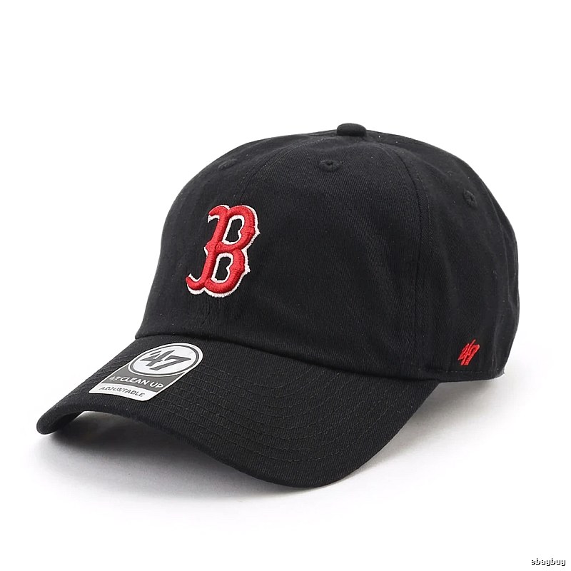 MLB baseball style black baseball cap