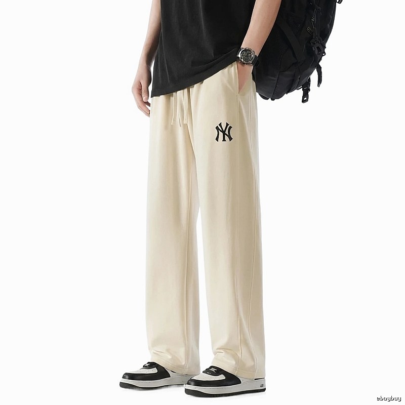 MLB casual style off-white long trousers