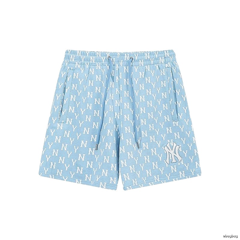 MLB full-print style light blue shorts