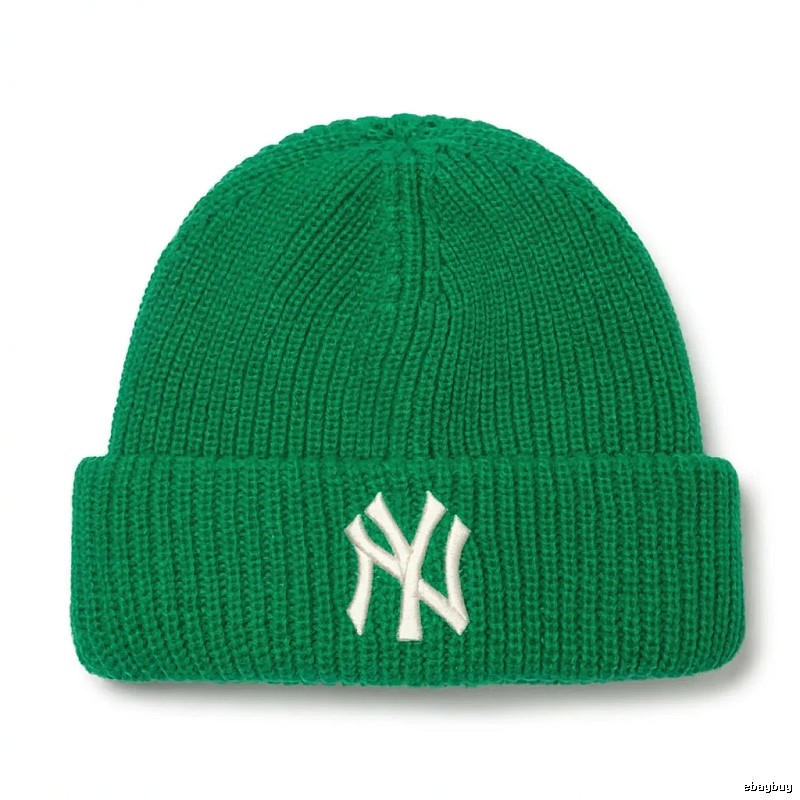 MLB knitted trendy brand green hat