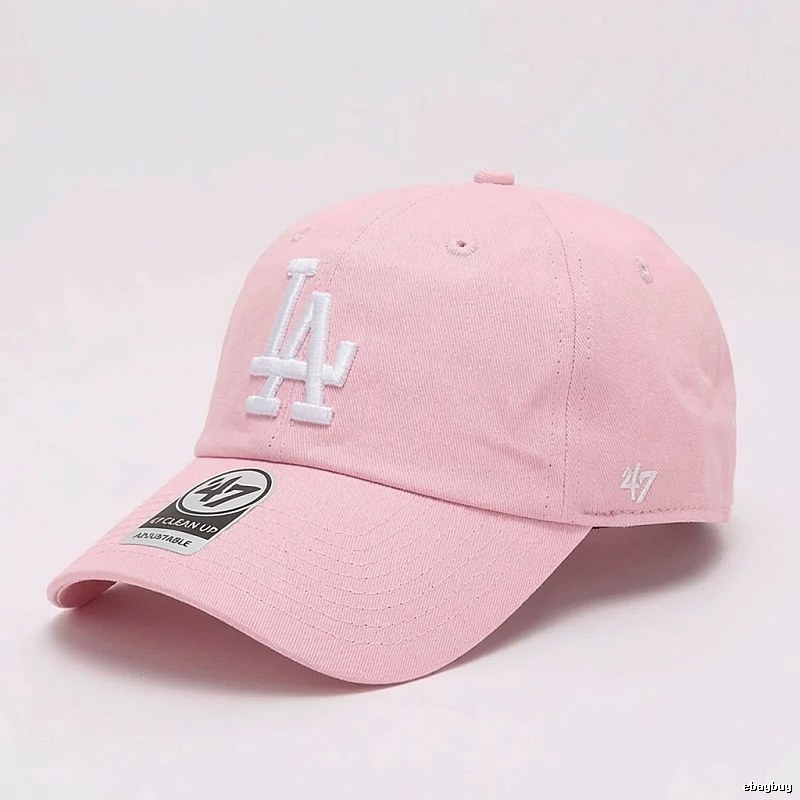 MLB LA style pink baseball cap