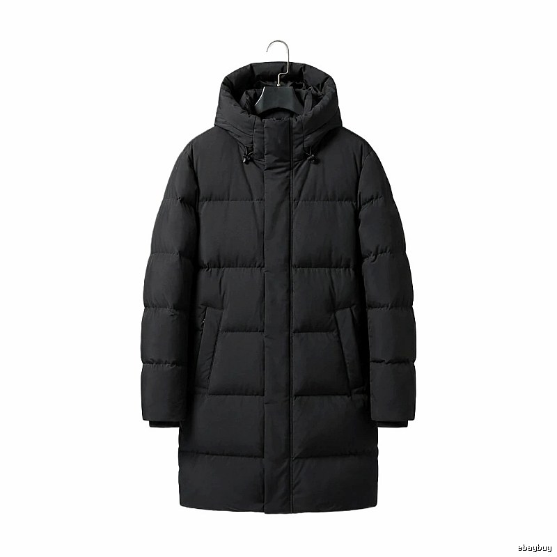 MLB long black down jacket