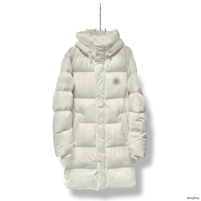 MLB long simple style off-white down jacket