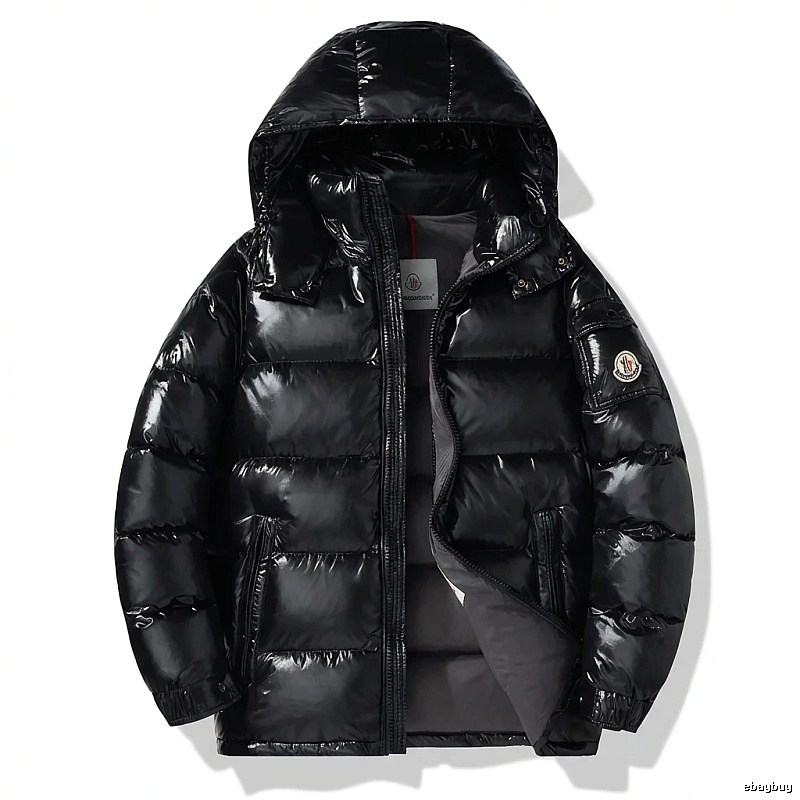 Moncler black stylish down jacket