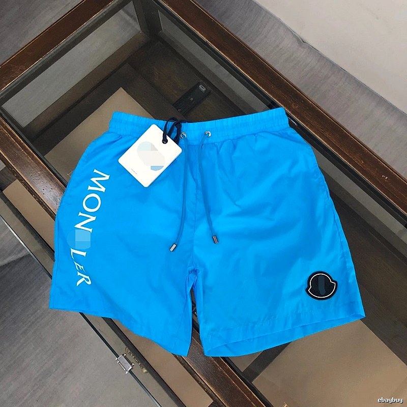 Moncler Casual Trendy Bright Blue Beach Shorts