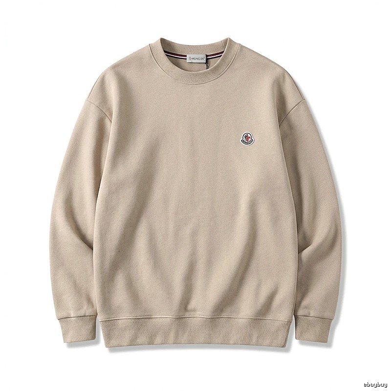 Moncler minimalist style beige sweatshirt