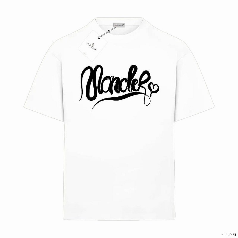 Moncler minimalist style white T-shirt