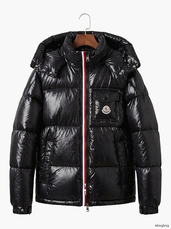 Moncler Shiny and Stylish Black Down Jacket