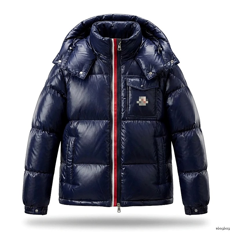 Moncler's classic style fashionable dark blue down jacket