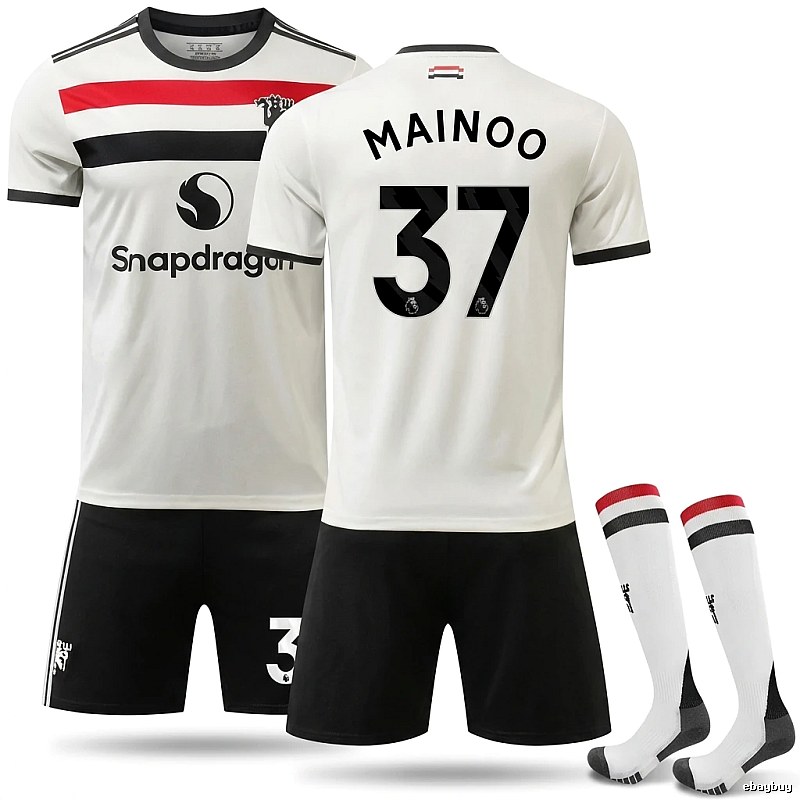 MUFC No. 37 simple black and white jersey