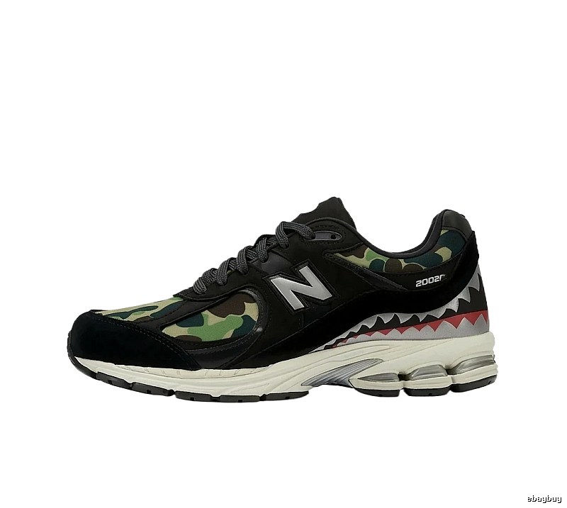 New Balance 2002r Camouflage Style Black Shoes