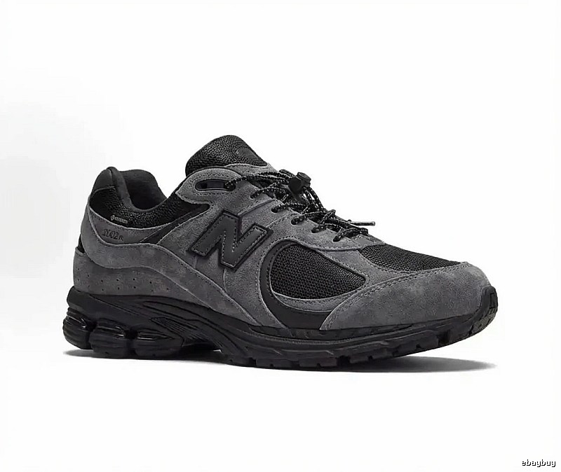 New Balance 2002R Retro Style Grey and Black Shoes