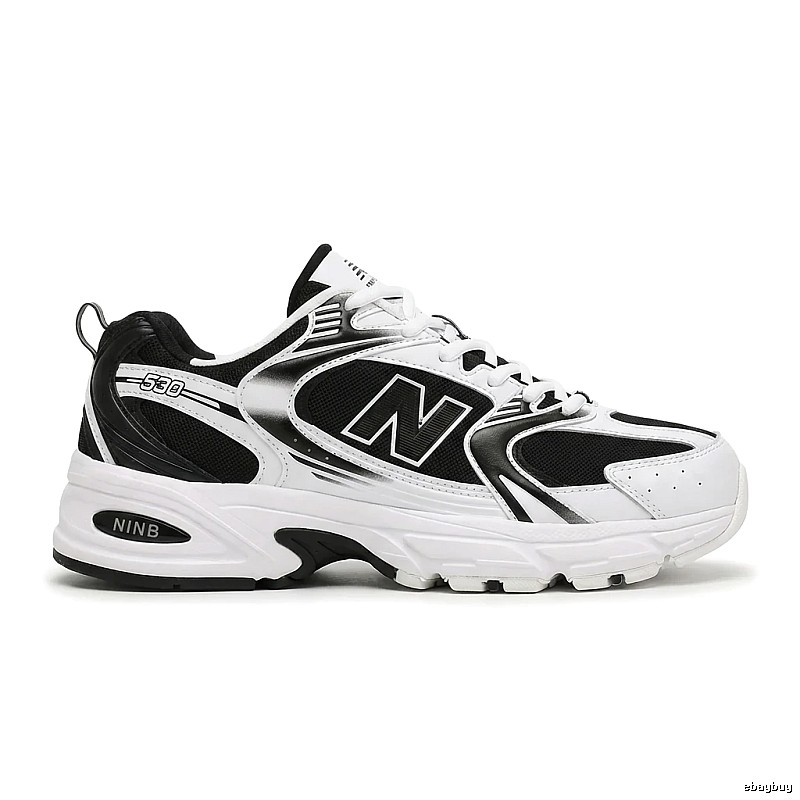 New Balance 530 retro black and white shoes